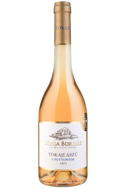 Pilt Sarga Borhaz,Tokaji Aszu 5 Puttonyos 12,5% 0,5L 