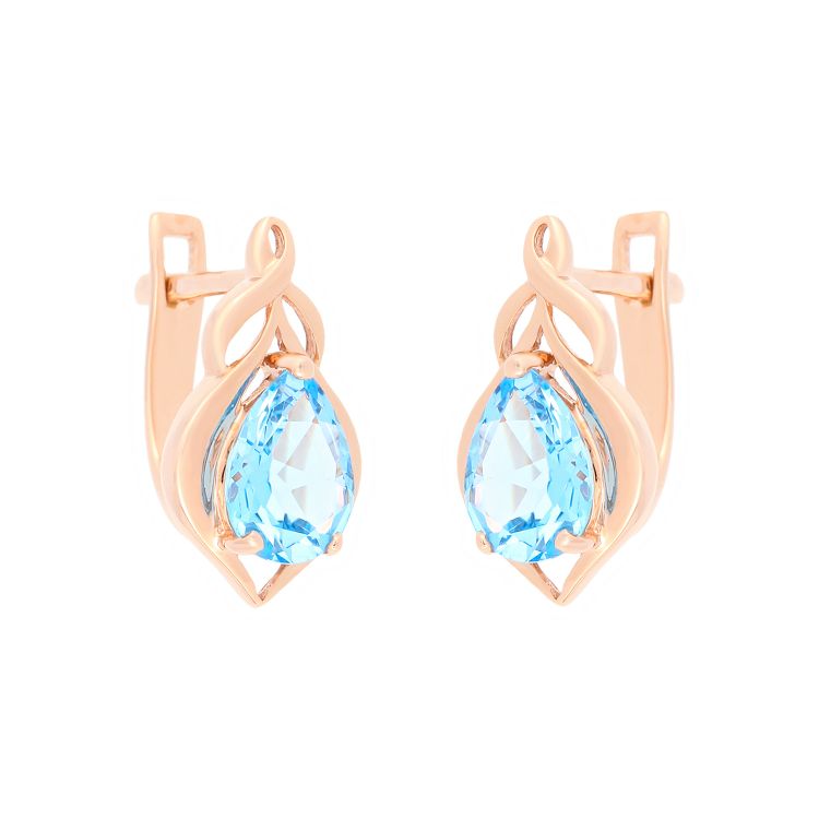 Pilt Kõrvarõngad topaasiga