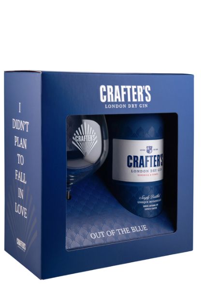 Pilt Crafter's London Dry Gin 43%  0,7 L+klaas 