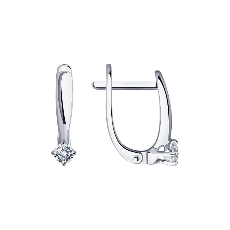 Pilt Sokolov kõrvarõngad teemandiga