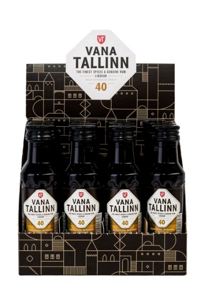 Pilt Vana Tallinn 40% 40 ml x 12 tk karbis 