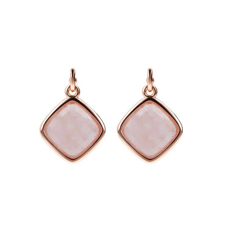 Pilt Bronzallure kõrvarõngad roosa kvartsiga
