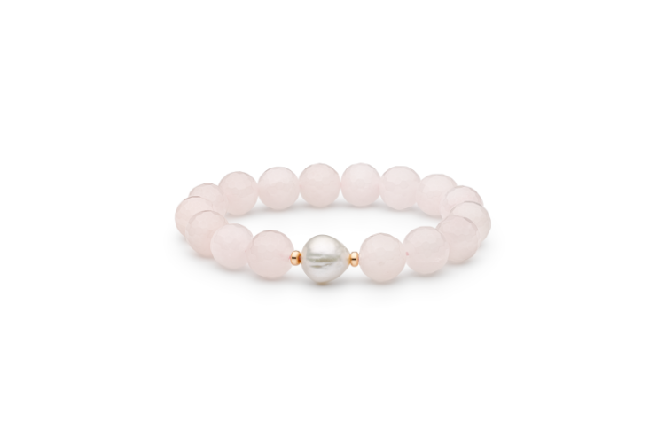 Pilt Gaura käevõru roosa kvartsiga