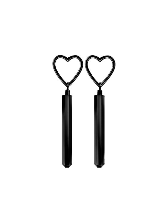 Pilt Tanel Veenre Jewellery "Dark Heart Onyx" kõrvarõngad