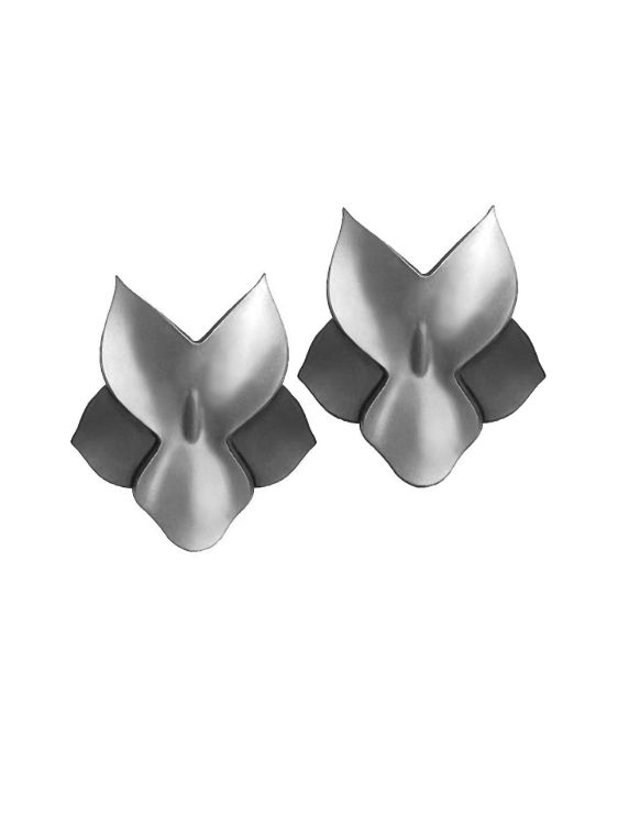 Pilt Tanel Veenre Jewellery "Grey Titan Orchid" kõrvarõngad