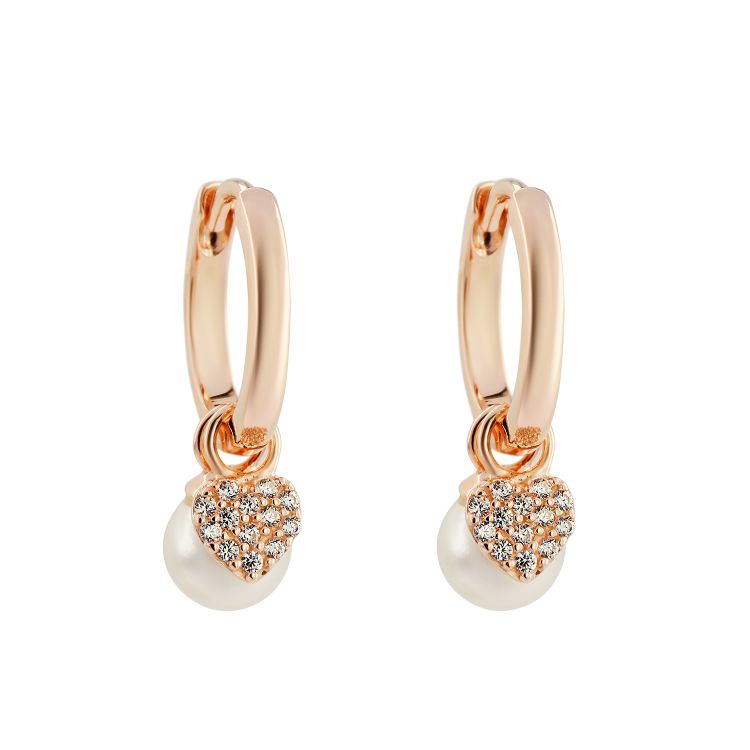 Pilt Kõrvarõngad pärl, CZ