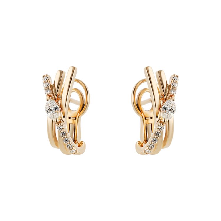 Pilt C&C Kõrvarõngad teemantidega