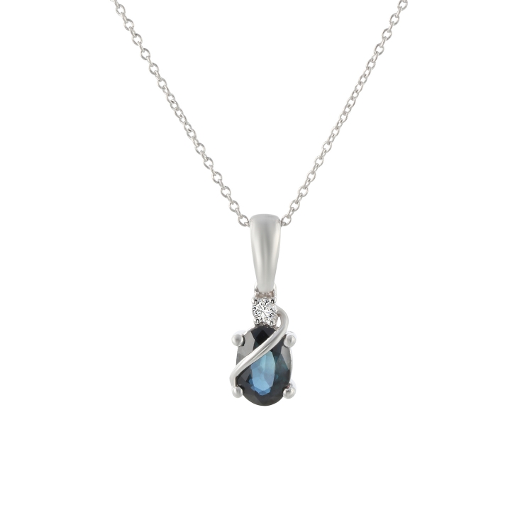 Pilt Kaelakee safiiri ja teemantiga